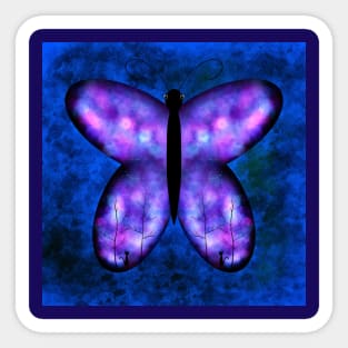 Butterfly silhouette Sticker